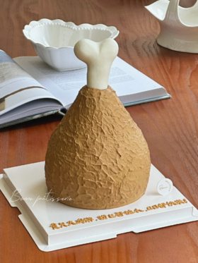 奖励你一个大鸡腿蛋糕-低糖处理无添加