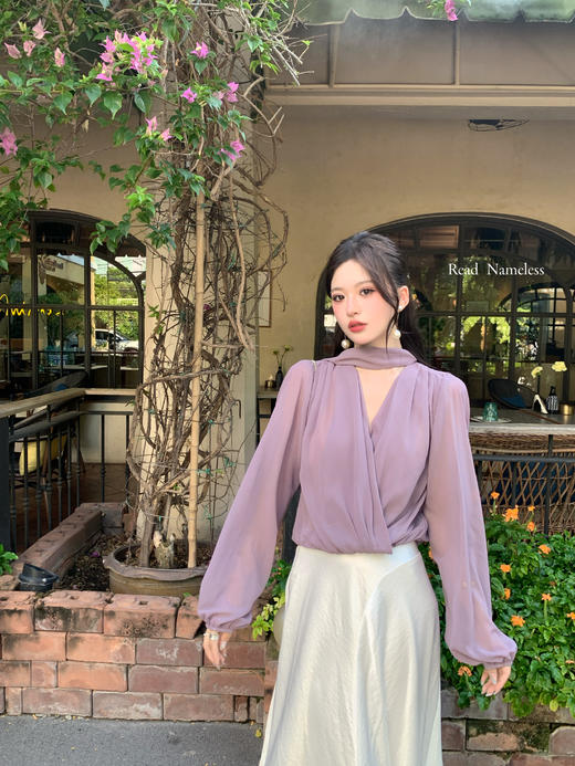 Read Nameless/优雅紫纱衬衫 2025/7/10 商品图6