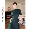 余潇潇【高知女主】设计感立领莱赛尔羊毛针织上衣&宽松阔腿裤套装 商品缩略图3