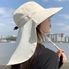 全方位防晒透气遮脸面罩夏季护颈一体太阳帽紫外线户外遮阳帽女夏 商品缩略图3