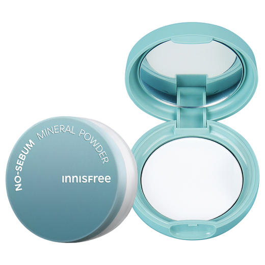 【跨境】INNISFREE悦诗风吟 矿物质控油散粉5g/盒 粉饼薄荷定妆粉控油持久  （效期26年10月-27年随机发货） 商品图1