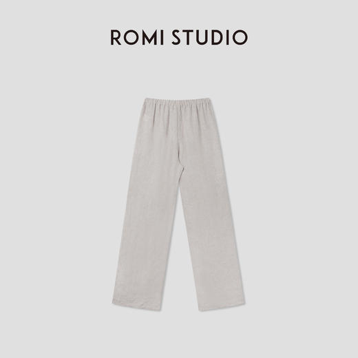 ROMI STUDIO“自然舒适”100%进口雨露麻松紧腰休闲长裤 RWCSXM2798 商品图3