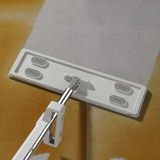 【批发】美丽雅免手洗45CM平板拖把不锈钢杆含2配布 1套 商品图3