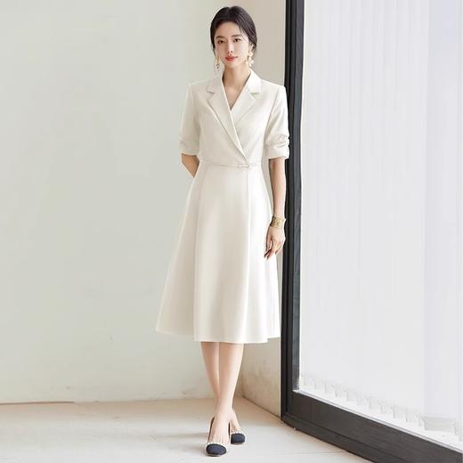 IWY/气质设计感国风西装连衣裙女短袖主持上镜职业套裙医美正装FYQ655 商品图3
