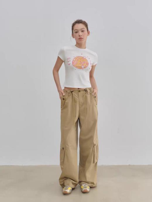 Evistub女装/E-5XDX788/精梳棉彩绘印花短袖女夏 商品图1