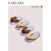 FARFARY 棉布格子布朗熊人字拖 商品缩略图0