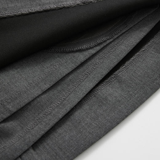 ROMI STUDIO“气质复古”A字短款防走光灰色西装半身裙裤RWCRX43950 商品图4