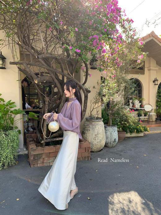 Read Nameless/优雅紫纱衬衫 2025/7/10 商品图4