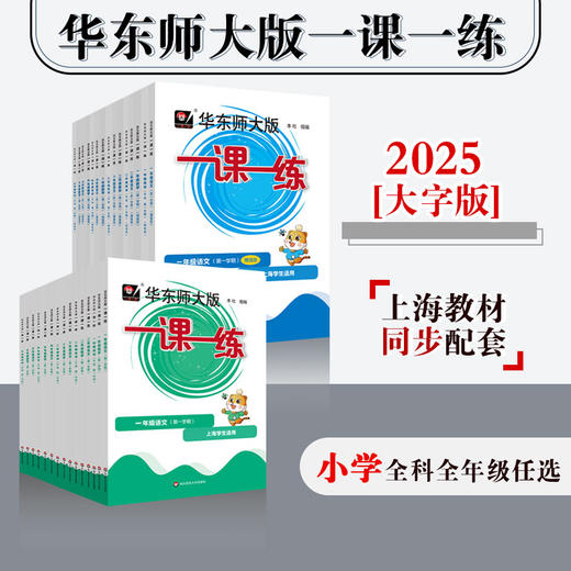 【配套新教材】2025华东师大版一课一练  小学1-5年级语数英 第一学期大字版 统编版教材配套 上海版 商品图0