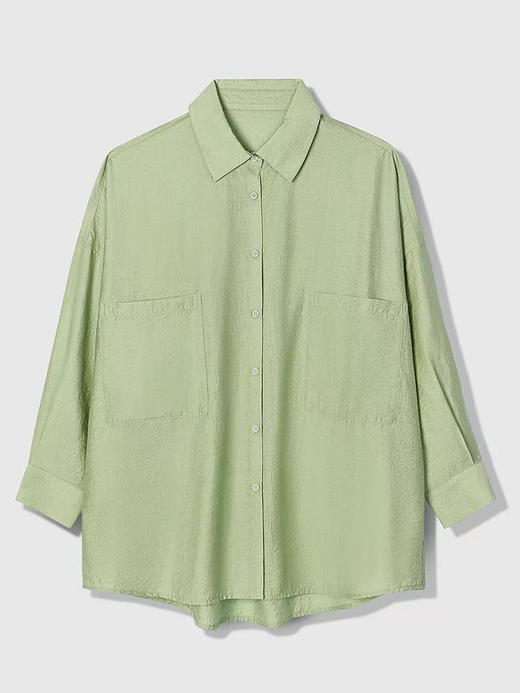 占姆士女士夏季新款落肩蝙蝠袖衬衫宽松版上衣  QA175X076 商品图5