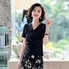西子/【全能T】桑蚕丝V领百搭收腰显瘦极简T恤上衣/TXCY001 商品缩略图2