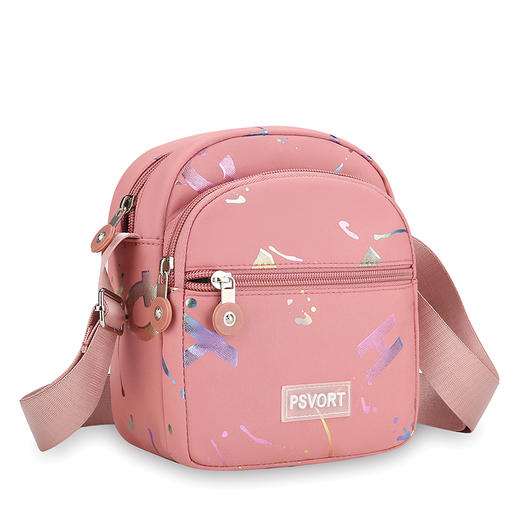 多层单肩斜挎包女包尼龙布防水妈妈包包轻便布包背包牛津布手机包 商品图4