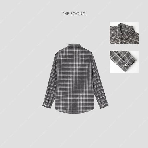 THESOONG "格林威治"极简格纹衬衫外套HWCS3929 商品图2