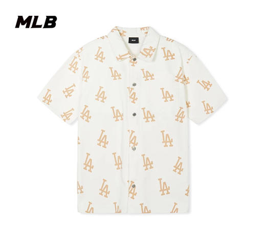 【XS/S断码服】【微瑕，如无货做退款处理】MLB新款24年春夏满印老花衬衫3ADRB0243 商品图0