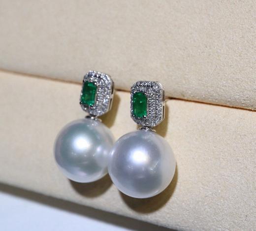 12mm澳白珍珠耳坠 商品图4