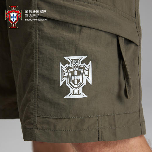 【官方正版】葡萄牙国家队 | 夏季工装短裤灰绿色户外运动休闲裤透气 商品图3