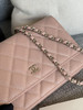 香奈儿woc链条包🉐️牛皮-粉色银扣（粗球纹） 商品缩略图1