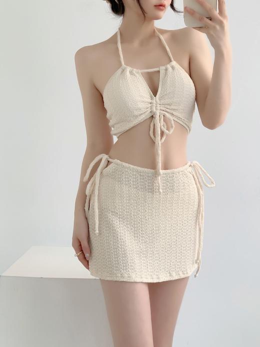 三件套泳衣女比基尼泳装性感网红风高级感显瘦胸垫ins风泡温泉125005 商品图9