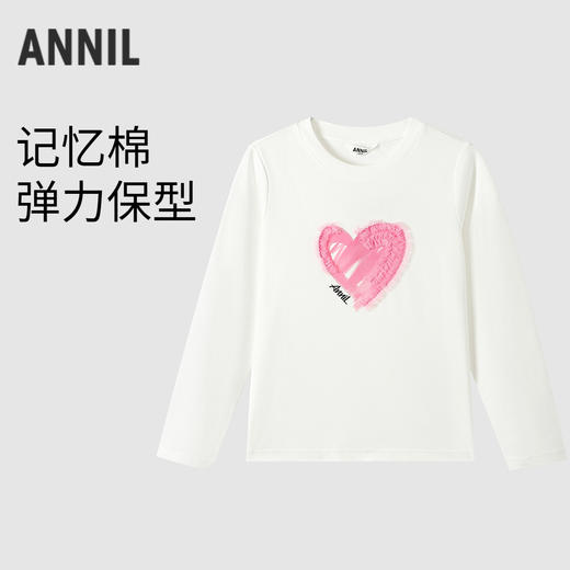 女童圆领长袖针织衫秋季新款安奈儿童装EG531672 商品图0