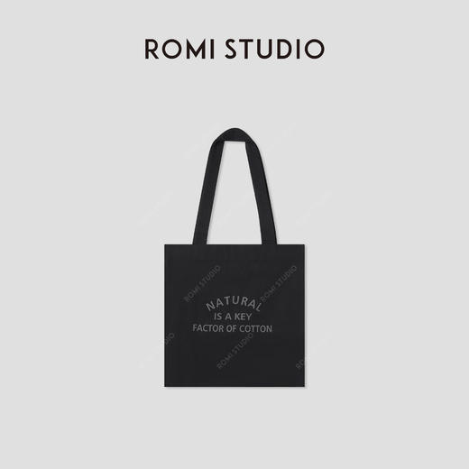 ROMI STUDIO“休闲简约”字母印花大容量方形单肩帆布包 RWCRP32646【发货时间：25-30天】 商品图0