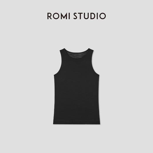 ROMI STUDIO“轻盈夏日”100%美丽诺绵羊毛轻薄圆领背心RW25SSG0118 商品图2