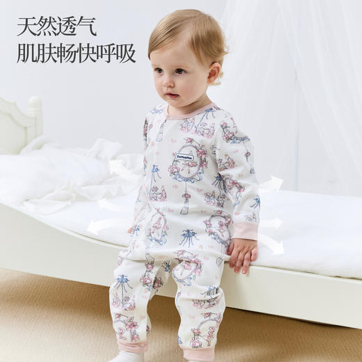 【云优选】Domiamia针织长袖圆领斜开爬服 商品图2