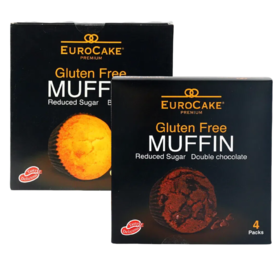 德菲滋无麸质玛芬蛋糕巧克力味/香蕉味160g 烘焙程度恰到好处 058473/058474