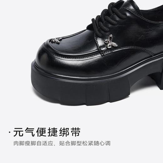 星期六闪钻蝴蝶系带厚底乐福SSD3111492 商品图8