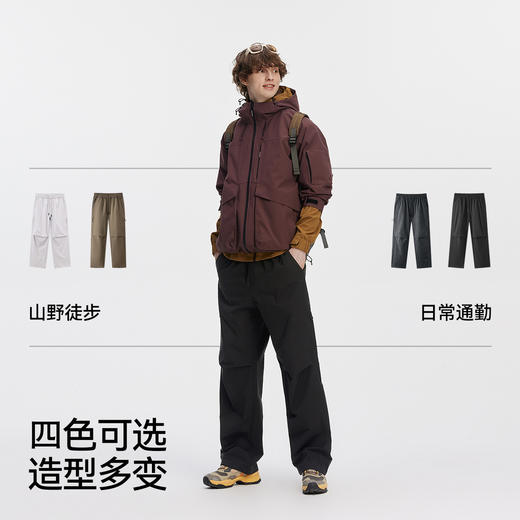 [商场同款]森马休闲裤男户外机能工装裤2025秋季新款宽松直筒裤子 商品图3