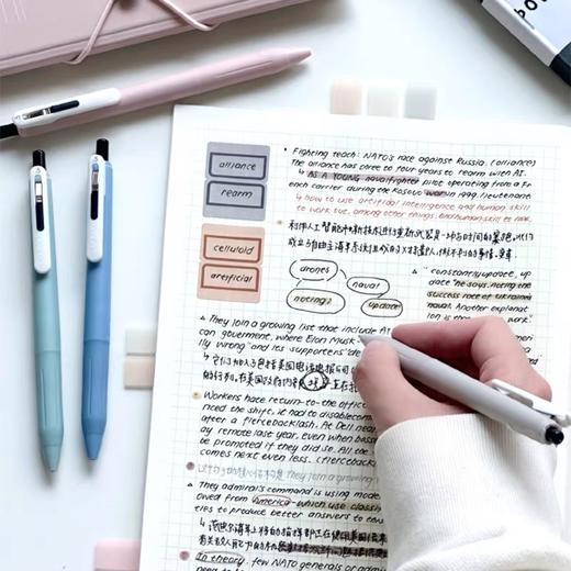 日本斑马按动中性笔 JJ118 悦芯速干刷题笔考试笔 莫兰迪色 黑色油墨 0.5mm 1支 商品图3