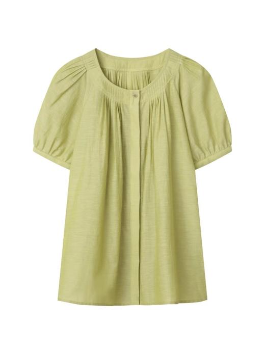 裁缝学苑AQ498插肩短袖亚麻泡泡袖圆领衬衫纸样小衫女装上衣样板 商品图5