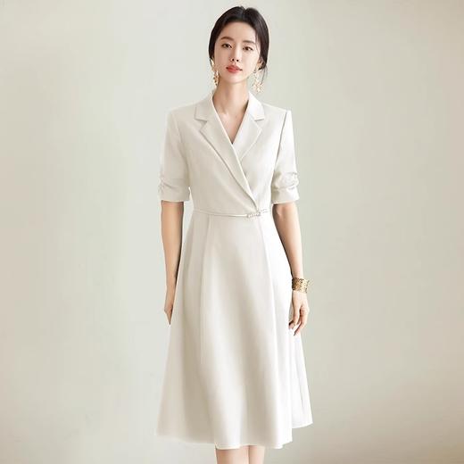 IWY/气质设计感国风西装连衣裙女短袖主持上镜职业套裙医美正装FYQ655 商品图1