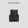 ROMI STUDIO 100%法国进口弹力绵羊皮轻薄短款皮背心 RWBWWT1478【发货时间：25-30天】 商品缩略图0