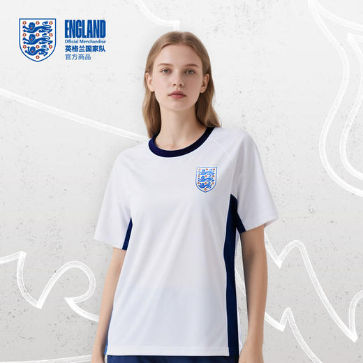 【官方正版】英格兰国家队 | 夏季白色速干T恤吸湿透气短袖男女款 商品图2