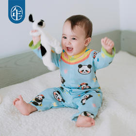 年衣童装婴儿连衣哈衣周岁礼男女童2025夏季新款卡通抓周百日礼爬爬服盼达多多连身衣