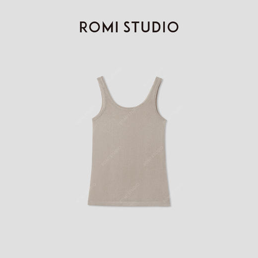 ROMI STUDIO“悠然法式”天丝亚麻混纺轻薄柔软针织背心 RWCRST3820 商品图1