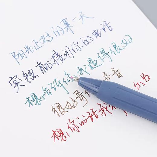 日本zebra斑马JJ15复古笔 SARASA按动中性笔酒红色彩色水笔湖蓝0.5mm 1支 商品图2