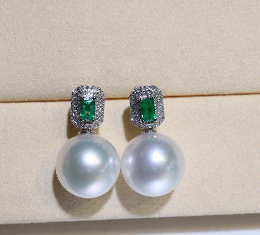 12mm澳白珍珠耳坠 商品图5