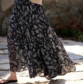 【塞纳河絮语】黑白印花半身裙 老钱风Fit check氛围感