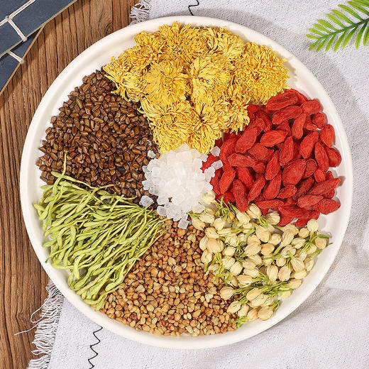 【草本养护❗️菊花决明子茶】配料只有决明子、菊花、黄苦荞、枸杞、茉莉花、金银花、冰糖，干干净净，没有其他！组合花茶菊花枸杞茶金银花茉莉花茶 商品图2