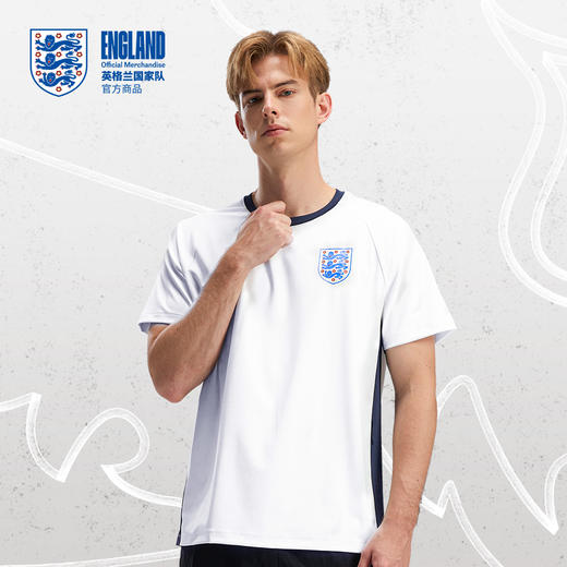 【官方正版】英格兰国家队 | 夏季白色速干T恤吸湿透气短袖男女款 商品图1
