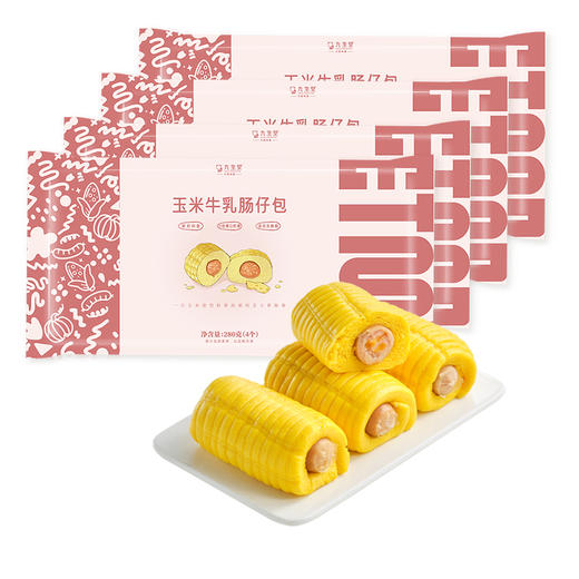 九生堂 玉米牛乳肠仔包 280g*4 商品图0