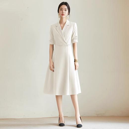 IWY/气质设计感国风西装连衣裙女短袖主持上镜职业套裙医美正装FYQ655 商品图2