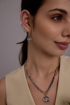 SOL DE VERANO 半岛苒美树形古币耳环