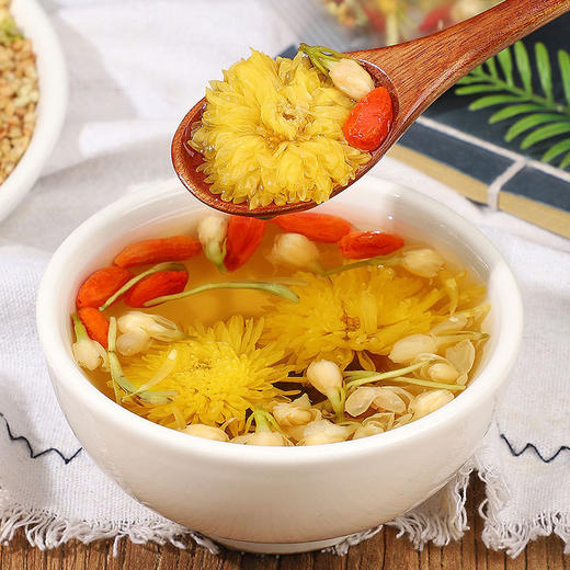 【草本养护❗️菊花决明子茶】配料只有决明子、菊花、黄苦荞、枸杞、茉莉花、金银花、冰糖，干干净净，没有其他！组合花茶菊花枸杞茶金银花茉莉花茶 商品图1