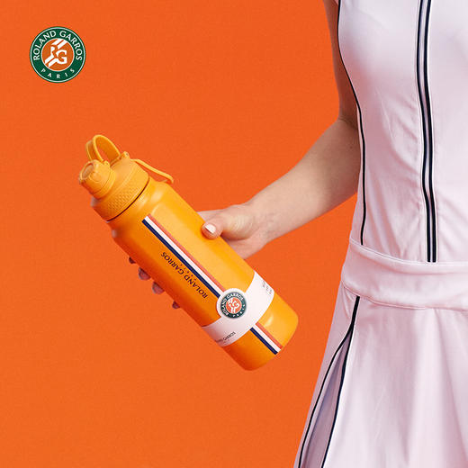 罗兰加洛斯法网周边保温杯网球运动1000毫升大容量水壶便携式男女水杯 商品图0