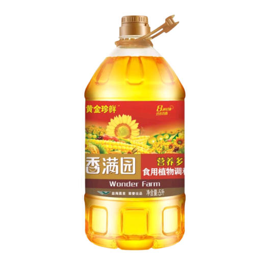 香满园黄金珍鲜营养多食用植物调和油5L 商品图0