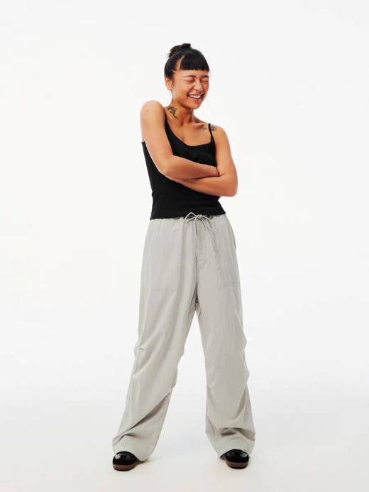 Evistub女装/E-5CCK098/复古砂洗抽绳纸袋裤女夏 商品图2