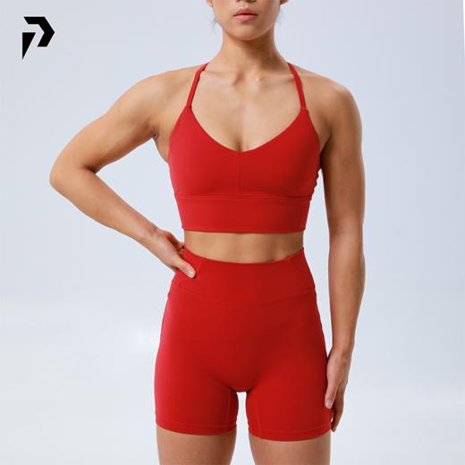 POPBASIC果冻裤Butterfly系列2025夏季新款运动bra女高腰健身短裤 商品图0