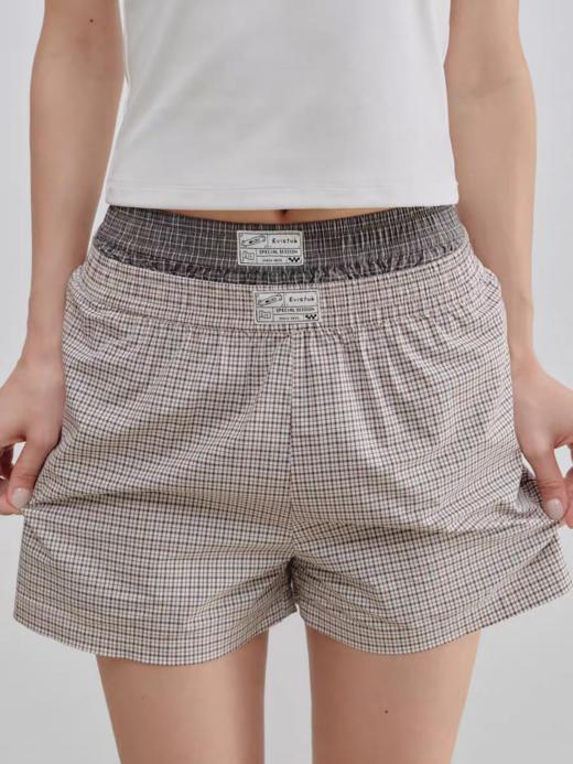 Evistub女装/E-5XDK774/复古色织格纹阿罗裤女夏 商品图0